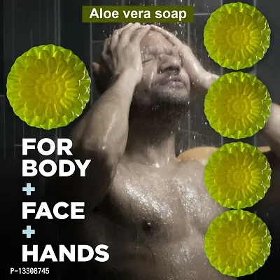 Aloe Vera Moisture Bathing Soap -100 Grams Each, Pack Of 5