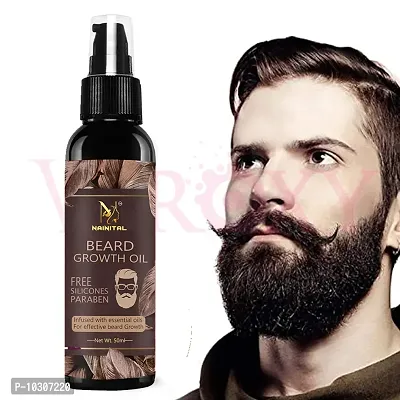Nainital Beard Hair Growth Oil For Men For Faster Beard Growth For Thicker And Fuller Looking Beard Best Beard Oil For Patchy Beard Clinically Tested Non-Sticky Hair Oil- 50 ml-thumb0