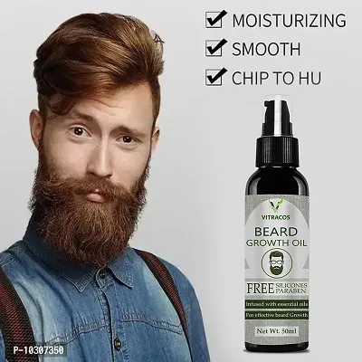 Vitracos Beard Hair Growth Oil For Strong And Healthy Beard Growth Hair Oil- 50 ml-thumb0