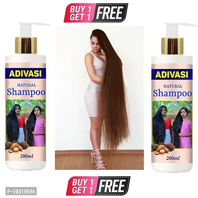Bhringraj Advasi_Bhringraj Herbal Hair Shampoo Hair Shampoo 200Mlbuy 1 Get 1 Free-thumb0