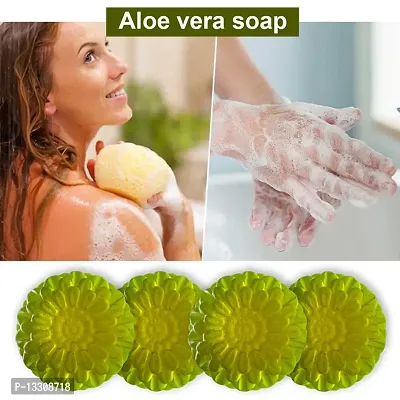 Aloe Vera Soap With Grapefruit For A Citrusy Scent-100 Grams Each, Pack Of 4-thumb0