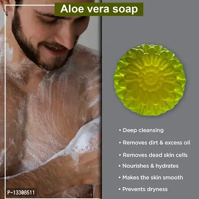 Aloe Vera Delight: A Soap That Cleanses And Nourishes Your Skin, Leaving It Soft And Supple -100 Grams-thumb0