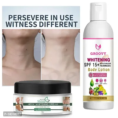 Body Lotion For All Skin Types 100 ml With Whitening Cream Pack Of 2-thumb0