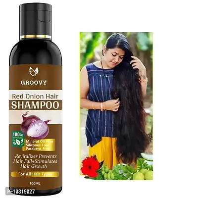 Onion Hair Shampoo For Hair Regrowth And Hair Fall Control - With Black Seed Oil Hair Shampoo 100 Ml-thumb0