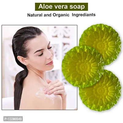 Aloe Vera Soap With Patchouli Essential Oil-100 Grams Each, Pack Of 3