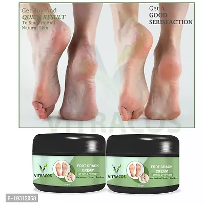 Foot Care Cream For Rough, Dry And Cracked Heel Repair Unisex Foot Cream - 50 Grams Each, Pack Of 2