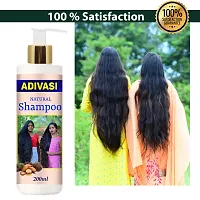 Ayurvedic Herbal Hair Growth - 200 Ml Hair Shampoo With Oil 200Ml+100 ml Pack Of 2-thumb2