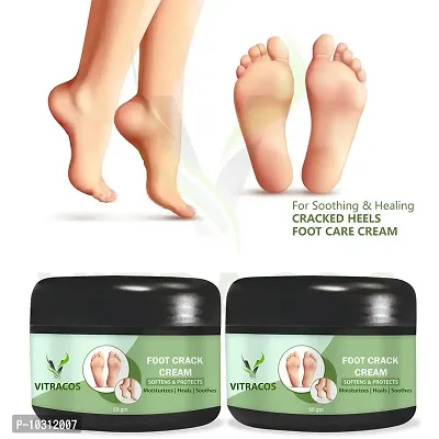 Foot Crack Cream For Dry Cracked Heels And Feet - 50 Grams Each, Pack Of 2-thumb0