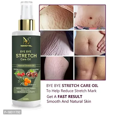 Nainital Ayurvedic Body Massage Bio Oil For Stretch Marks, Oil For Scar Removal, Aging And Wrinkled Skin 100 Ml-thumb0