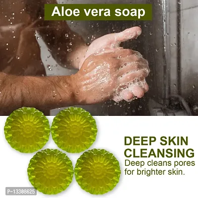 Refreshing Aloevera Soap For Everyday Use-100 Grams Each, Pack Of 4-thumb0