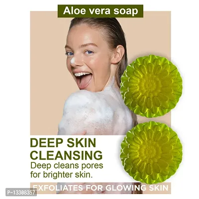 Aloe Vera Soap For Eczema-Prone Skin - Pack Of 2, 100 Grams Each