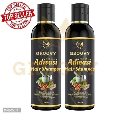 ADIVASI HERBAL HAIR SHAMPOO PACK OF 2-thumb0