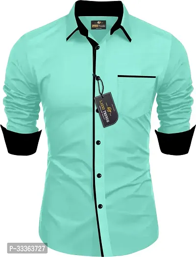 Stylish Cotton Blend Long Sleeves Casual Shirt for Men