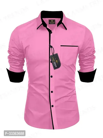 Latest Cotton Blend Long Sleeves- Casual Shirt for Men-thumb0