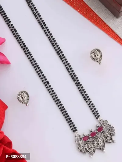 Silver Plated Mangalsutra Set-thumb0