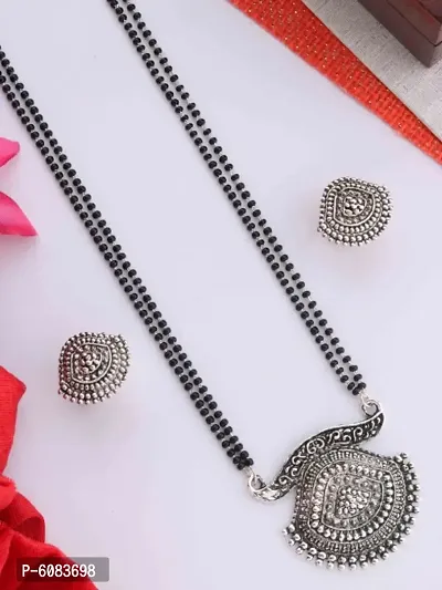 Silver Plated Mangalsutra Set-thumb0