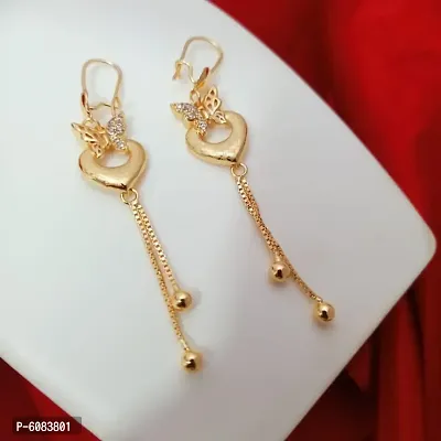 Trendy Beautiful Rose Gold Alloy Fancy Earrings-thumb0