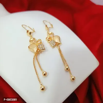 Trendy Beautiful Rose Gold Alloy Fancy Earrings