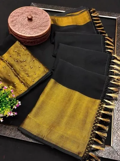 Elegant Chiffon Saree with Blouse piece 