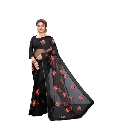 Sttylish Women Banarasi Silk Saree with Blouse Piece