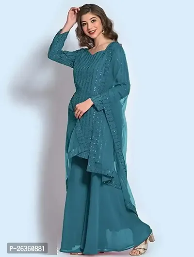 Classic Georgette Dress Material with Dupatta for Women-thumb0