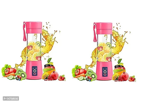 Set Of 2 Portable Electric Usb Juice Maker Juicer-thumb0