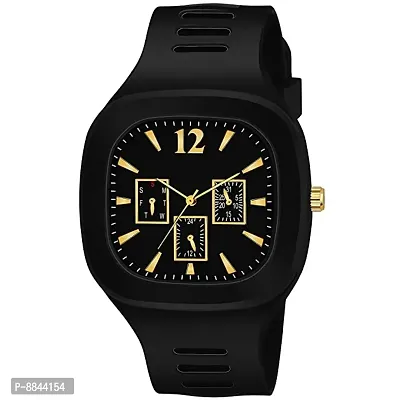 Cheetah Miller Analogue Dial  Strap Color Black Stylish Watch for Boys-thumb0