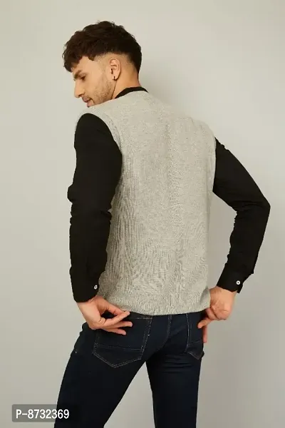 Classic Acrylic Solid Sweaters for Men-thumb2