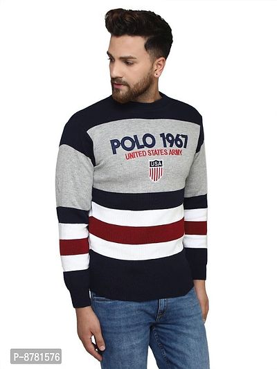Classic Acrylic Printed Sweaters for Men-thumb3
