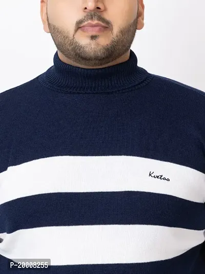 Buy Kvetoo Men Woolen Black Turtle Neck Full Sleeve Sweater online