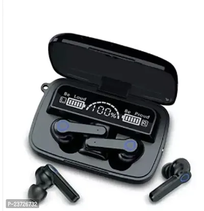 Stylish Black In-ear Bluetooth Wireless Headphones With Microphone-thumb0