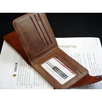 Men Multicolor Genuine Leather Wallet  (5 Card Slots)-thumb1