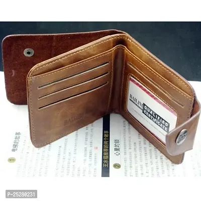 Men Multicolor Genuine Leather Wallet  (5 Card Slots)-thumb3