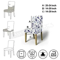 AMAZE ATTIRES Printed Soft Elastic Chair Cover Stretchy & Removable for Designer Dining Chair Cover/Seat Protector Slipcover - 1 Piece Flower Printed ATCC006-1-thumb3