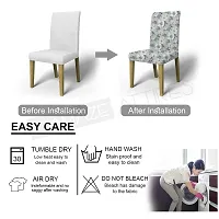 AMAZE ATTIRES Printed Soft Elastic Chair Cover Stretchy & Removable for Designer Dining Chair Cover/Seat Protector Slipcover - 1 Piece Flower Printed ATCC003-1-thumb4