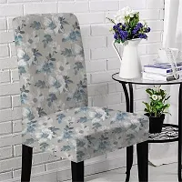 AMAZE ATTIRES Printed Soft Elastic Chair Cover Stretchy & Removable for Designer Dining Chair Cover/Seat Protector Slipcover - 1 Piece Flower Printed ATCC003-1-thumb1