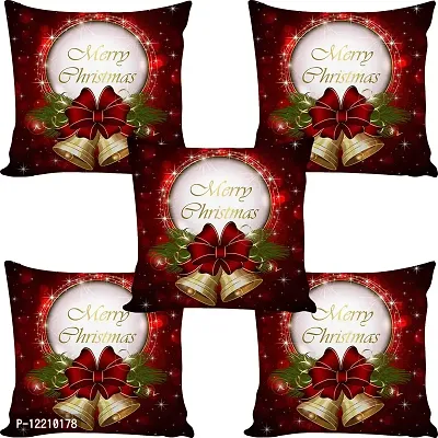 AMAZE ATTIRES | Decorative Printed Square Cushion Cover Set of 5 Throw Pillow Covers/Cases for Couch Sofa Home (16 x 16 inch or 40cm x40cm) ATCU066