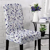 AMAZE ATTIRES Printed Soft Elastic Chair Cover Stretchy & Removable for Designer Dining Chair Cover/Seat Protector Slipcover - 1 Piece Flower Printed ATCC006-1-thumb1