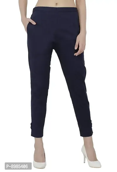 AAKRITHI Women's Slim Fit Trousers-thumb3