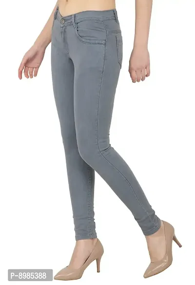 AAKRITHI Women Denim Jeans Grey-thumb3