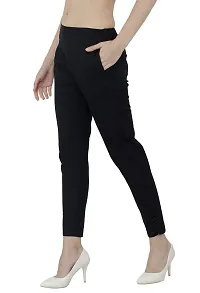 AAKRITHI Women's Slim Fit Trousers-thumb3