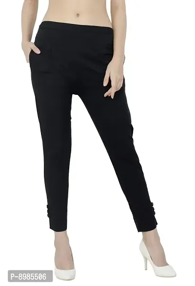 AAKRITHI Women's Slim Fit Trousers-thumb0
