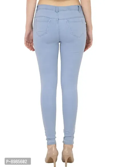 AAKRITHI Women's Slim Fit Jeans (DOBBY-702-BMW-JEANS_Light Blue_28)-thumb2