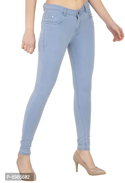 AAKRITHI Women's Slim Fit Jeans (DOBBY-702-BMW-JEANS_Light Blue_28)-thumb4