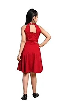 CUPIDVIBE Girl's Knee Length Fit  Flare Dress-thumb1