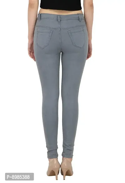 AAKRITHI Women Denim Jeans Grey-thumb2