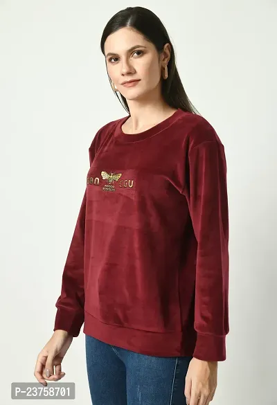Girls Full Sleeve Printed Round Neck Sweatshirt-thumb5