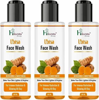 Ubtan Natural For Dry Skin With Turmeric And Saffron For Tan Removal Facewash Men And Women All Skin Types Face Wash Pack Of 3