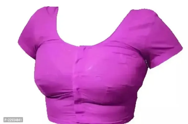 Reliable pink Brocade Solid Stitched Blouses For Women