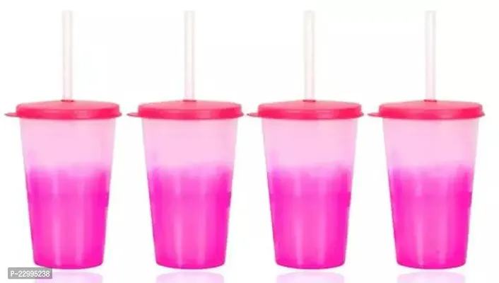 Plastic Colour Changing Glass (Pack Of 4)
